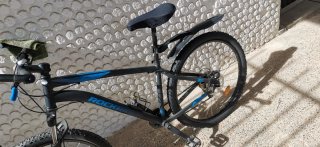 Bicicleta Rockrider ST120 Negra/Azul