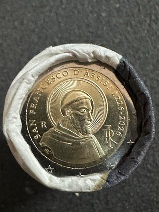 Moeda 2 Euros S. Francisco Assis 2026