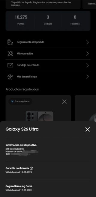Samsung Galaxy S26 Ultra Negro 256GB - IMPECABLE