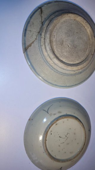 2 Antichi Piatti in Ceramica Cinese