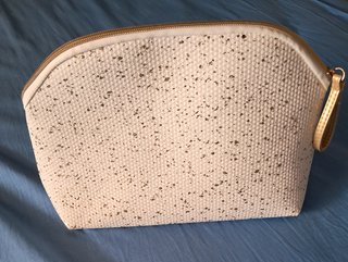 Neceser mujer blanco y dorado
