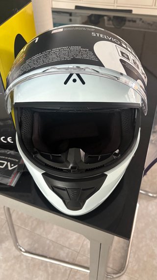 Casco Moto ADN Stelvio Blanco Talla M