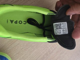 Zapatillas fútbol Adidas Copa niño negro/verde