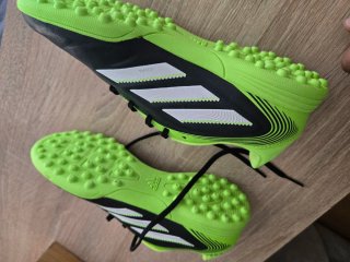 Zapatillas fútbol Adidas Copa niño negro/verde