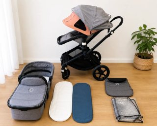 Bugaboo Fox Gris Mélange + Capota Verano+Protector