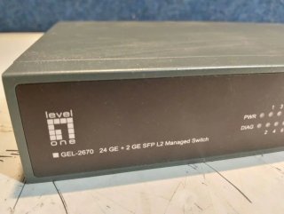 Switch Gestionable L2 GEL-2670 24xGbE + 2xSFP Rack 19"