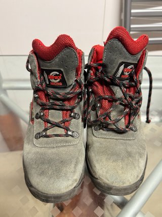 Botas Chiruca niño Gore-Tex grises y rojas talla33