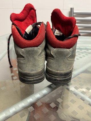 Botas Chiruca niño Gore-Tex grises y rojas talla33