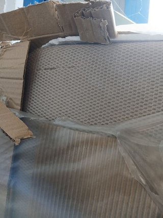Base Tapizada Sin Patas con Tejido 3D 90x200 cm