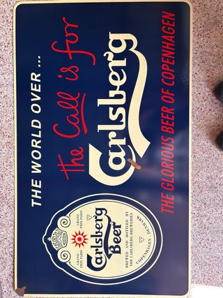 Chapa Carlsberg The Glorious Beer
