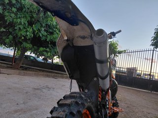 KTM 250 EXC Enduro Moto Naranja/Blanca