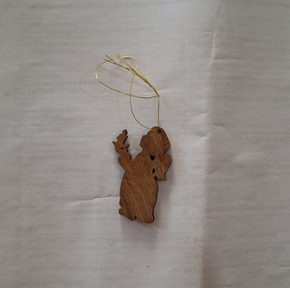 Set 4 Decorazioni Natalizie Legno