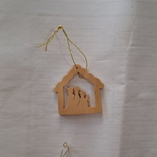 Set 4 Decorazioni Natalizie Legno