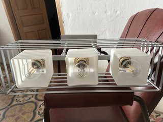 Lámpara colgante 3 tulipas plata