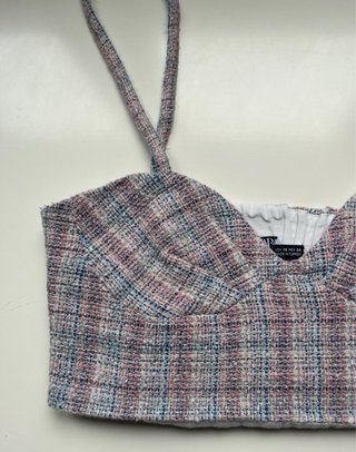 Top Corset ZARA Crop Multicolor