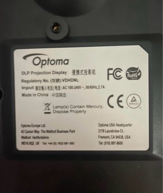 Proyector Optoma VDHDNL + 2 Gafas 3D
