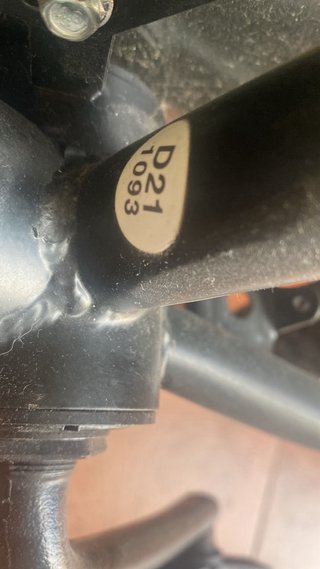 Bicicleta BMX Negra y Naranja