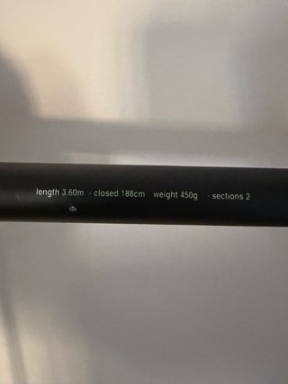 Caña de pescar Carpfishing 3,60M Larga acción 450g