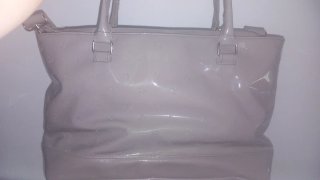 Bolso gris y Plateado