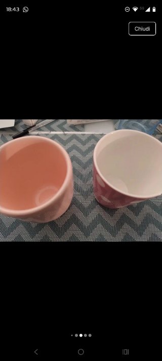 Set 2 tazze rosa
