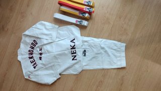 Traje/Kimono/Dobok Taekwondo Dae Do Blanco, 4 cint