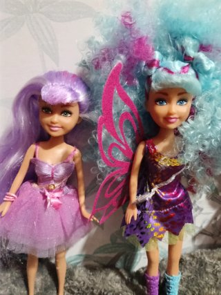 Lote 3 muñecas.Sparkle Girlz hair dreams.