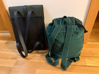2 Mochilas Rains y Sipecusa Verde Tamaño grande