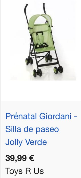 Silla de paseo Jolly Verde