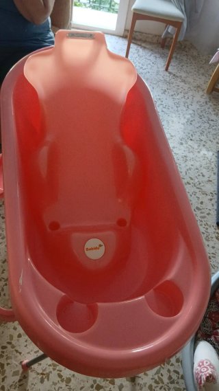 Bañera bebé rosa