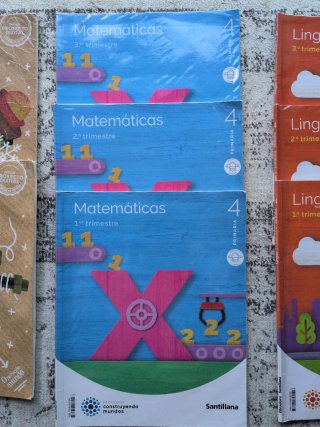 Libros 4º Primaria Santillana y Anaya