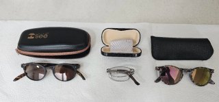 3 Gafas de lectura grises y marrones