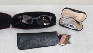 3 Gafas de lectura grises y marrones