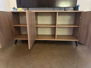 Mueble TV madera y metal
