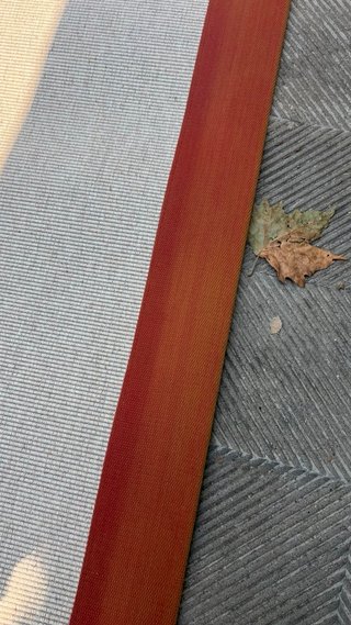 Alfombra Estera Beige y Azul - Fibra Natural