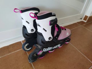 Patines Rollerblade rosas talla ajustable