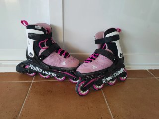 Patines Rollerblade rosas talla ajustable