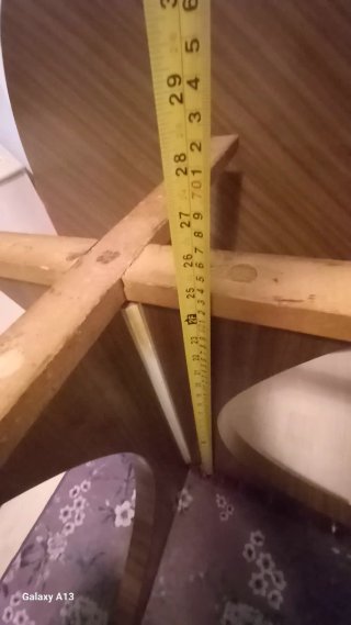 Mesa redonda extensible madera 110cm