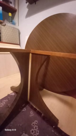 Mesa redonda extensible madera 110cm