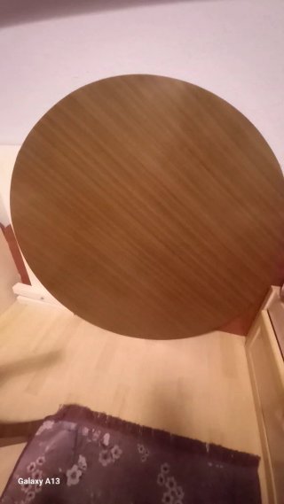 Mesa redonda extensible madera 110cm