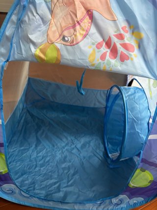 Parque de bolas infantil túnel y piscina