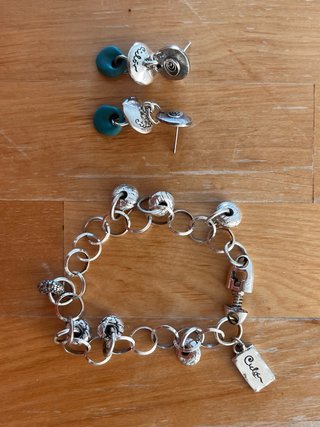 Conjunto Ciclón: Pendientes y Pulsera