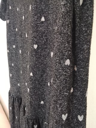 Camisón Oysho Negro Corazones