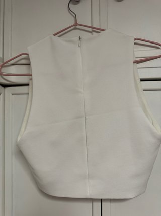 Crop top blanco