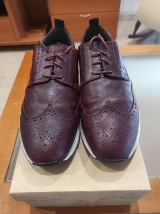 Zapatos de vestir granate para hombre