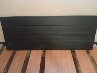 Cabecero de madera negro 1,50