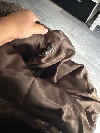 Abrigo de piel auténtica