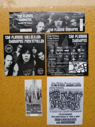 The Flaming Sideburns (póster+flyers)