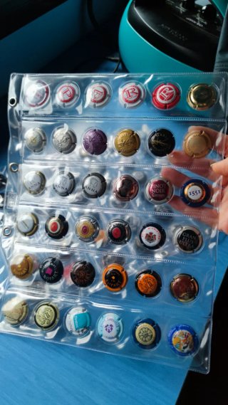 Colección 252 chapas de cava