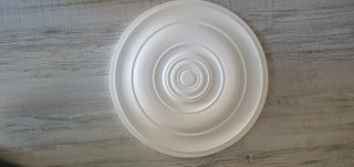 Roseta Decorativa Teto Plástico Branco