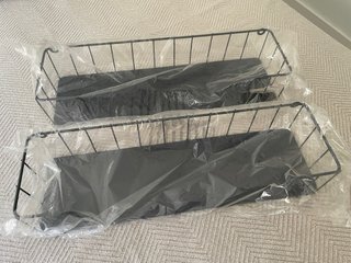 Estantería Decorativa Metálica Gris (2 Uds)